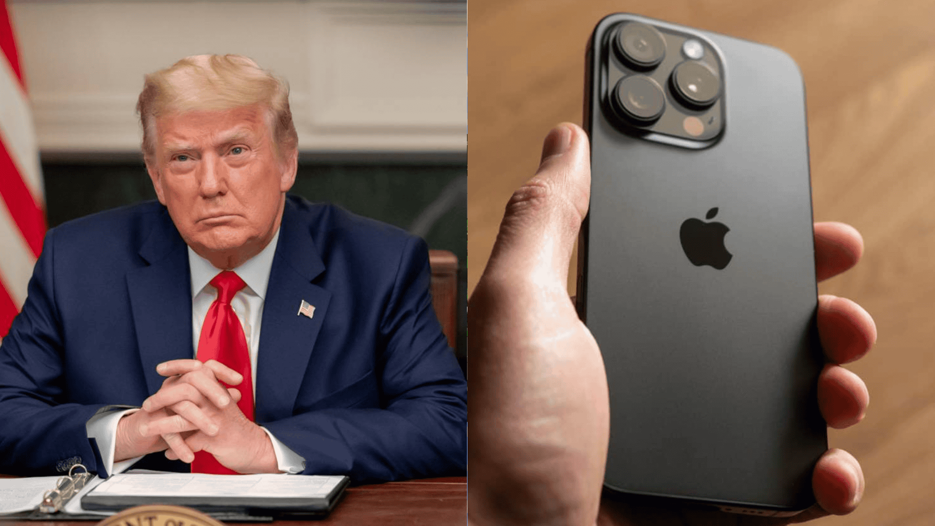 donal trump and iphone